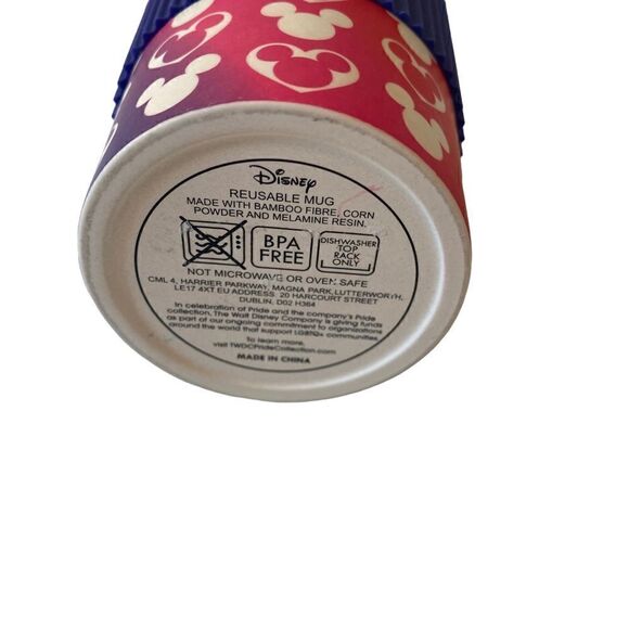 Disney Rainbow Colored Mickey Reusable Travel Mug. So cute! - Picture 7 of 7